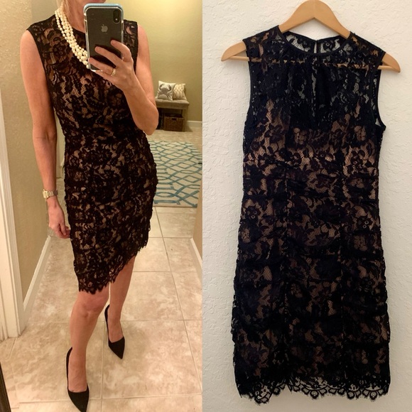Nanette Lepore Black Lace Sheath Dress - Picture 3 of 8